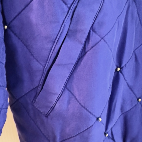 Vintage 1988 Silk Purple Bomber Jacket from Italy (Large) - Picture 9 of 15